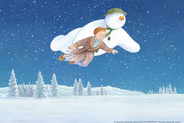 The Snowman with Hitchin Band