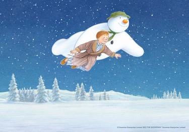 The Snowman with Hitchin Band