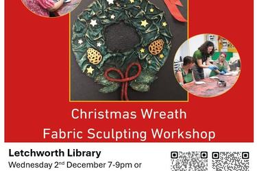 Fabric Sculpting - Christmas Wreaths