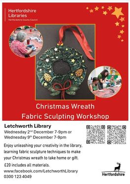 Fabric Sculpting - Christmas Wreaths