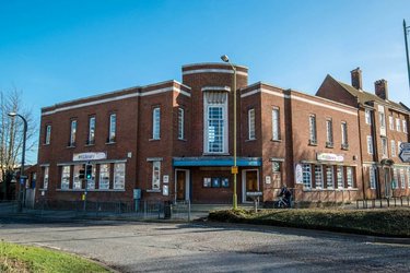An exterior shot of Letchworth Library.