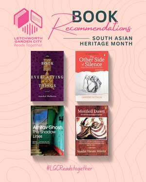 A graphic displaying four book covers.