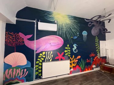 Mural workshop with Frankie Mack