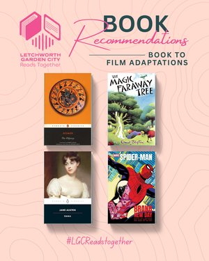 A graphic displaying four book covers.