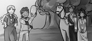 An illustration by Bethany D'Arcy from The Bestest Story in the World… Ever