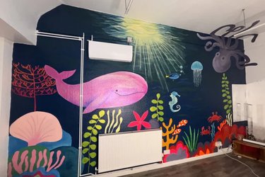 Mural workshop with Frankie Mack
